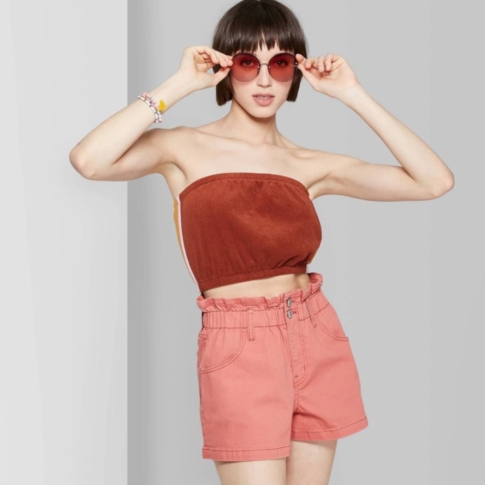 Paper bag style shorts